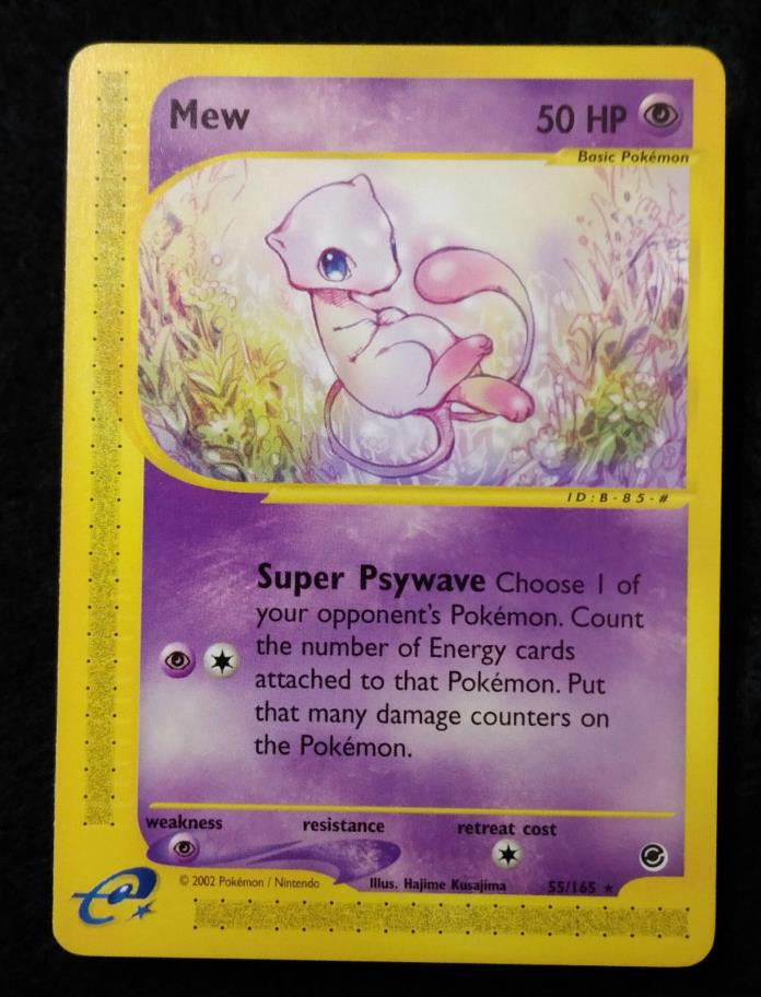 Pokemon Mew 55/165 Mint From Expedition Base Set 2002 E-Card RARE