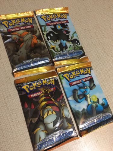 Pokemon Diamond And Pearl Legends Awakened Set Of 4 Booster Packs (all Artworks)