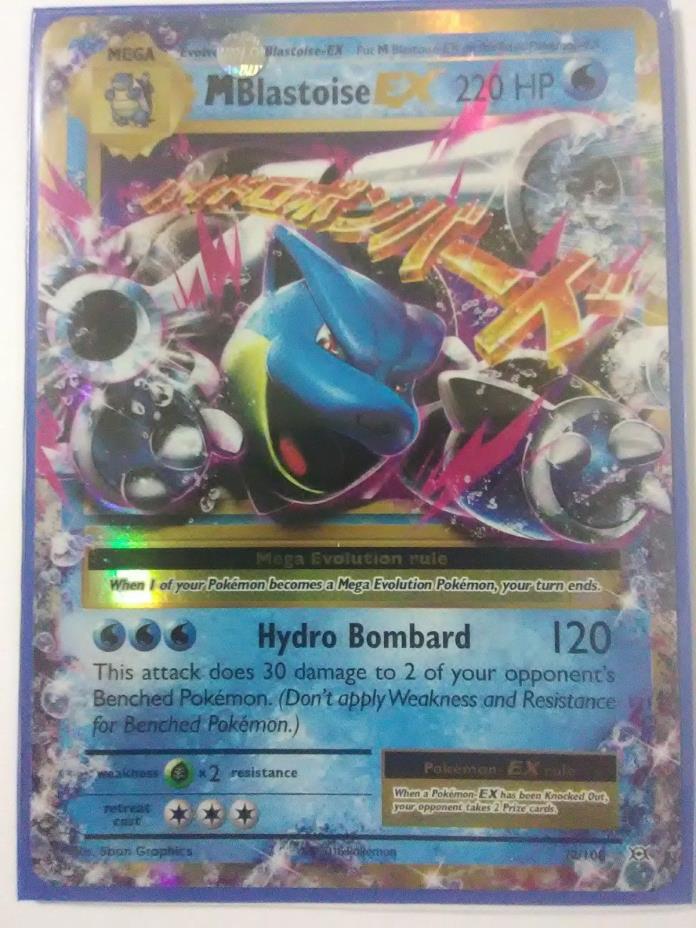 M Blastoise EX 22/108 NM - Ultra Rare XY Evolutions