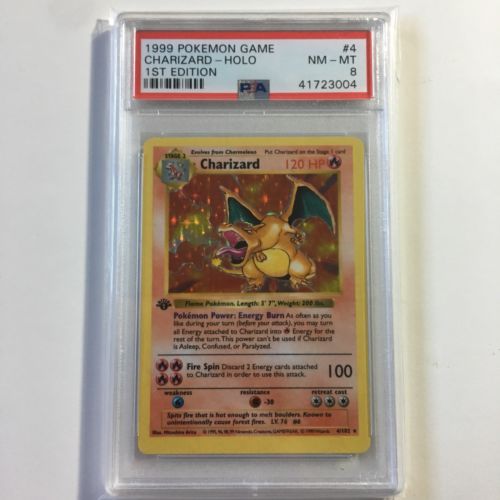 PSA 8 First Edition Base Set Charizard Holo 1st Ed