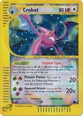 Crobat  - 147/144 - Holo NM Skyridge Pokemon