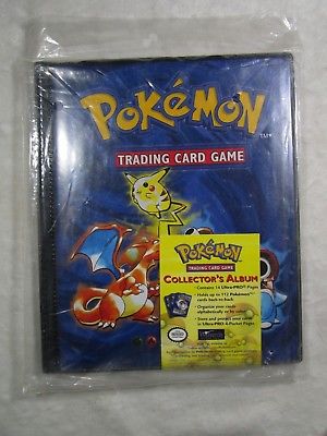 1999 4 Pocket Pokemon Collector's Album CHARIZARD WOTC era original sealed   B43