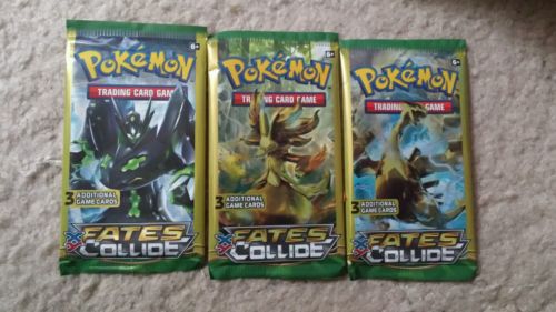 Pokémon XY Fates Collide Trading Card Game, 3 Packs of 3 Additional Game Cards