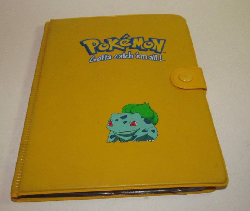 Pokemon Yellow Bulbasaur Booklet Binder Folder Album Card Holder Nice Shape
