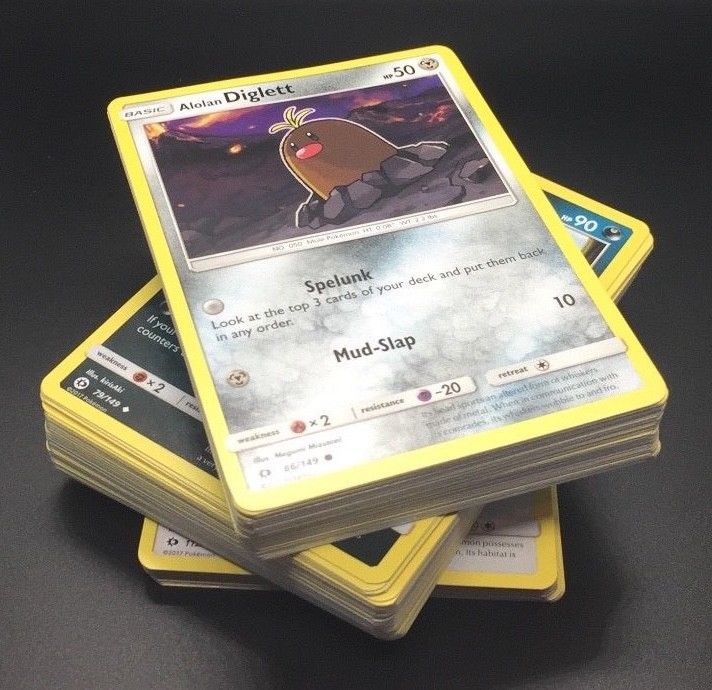 Pokemon Card: Sun & Moon - Base Set 110 Cards Rare, Uncommon, Common COMPLETE