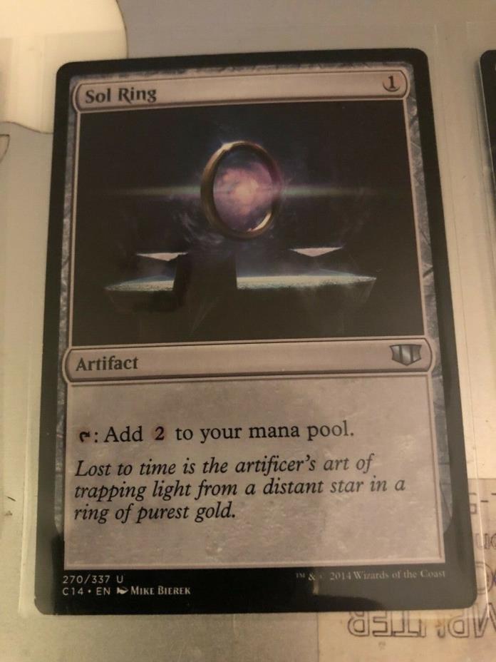 1X MTG Near Mint Sol Ring - Commander 2014