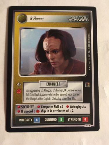 Star Trek CCG 1E B’Elanna 101R Rare Card