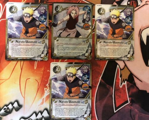 Naruto CCG Sakura Haruno and Naruto Uzumaki True Allies 4 Naruto Card Lot
