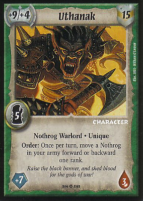 UTHANAK Warlord CCG Saga of the Storm Nothrog