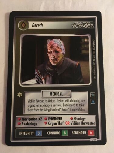 Star Trek CCG 1E Dereth 178R Rare Card