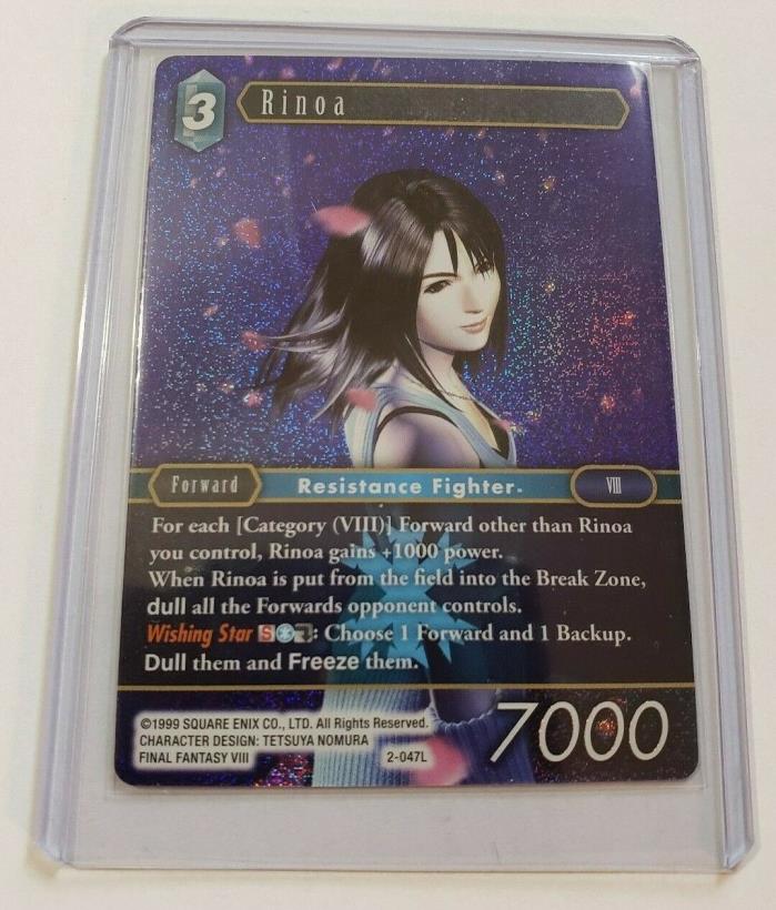 Rinoa Final Fantasy Trading Card Game FOIL Card TCG 2-047L Foil Playing Card