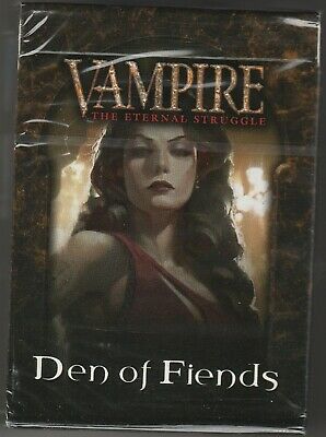 Sealed Unopened Preconstructed Deck Den of Fiends from Black Chantry VTES Jyhad