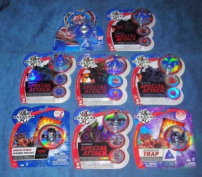 BAKUGAN DRAGONOID TRAP SPECIAL ATTACK BLUE AQUOS BLACK DARKUS BATTLE BRAWLERS