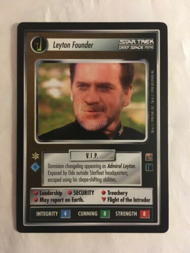 Star Trek CCG 1E Leyton Founder Rare Card