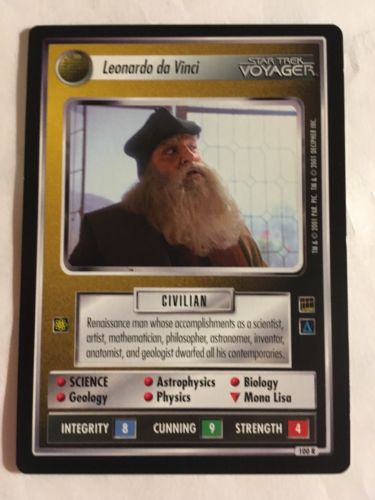 Star Trek CCG 1E Leonardo da Vinci 100R Rare Card