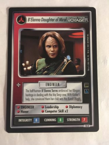 Star Trek CCG 1E B’Elanna Daughter Of Miral 76R Rare Card