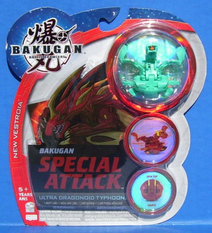 Bakugan Ultra Dragonoid Typhoon Green Ventus Special Attack NEW Vestroia Sealed