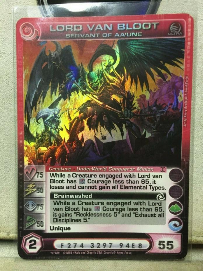 Chaotic Card - Ultra Rare Foil - Lord Van Bloot Servant of Aa'une