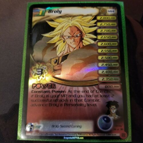 DRAGONBALL Z DBZ CCG PROMO SUBSET BROLY SECOND COMING M14 BROLY NM