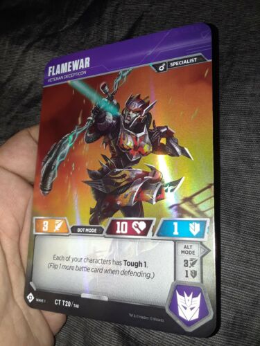 Flamewar Transformers TCG Foil CT T20 Card
