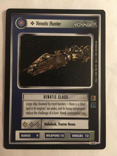 Star Trek CCG 1E Venatic Hunter 126R Rare Card