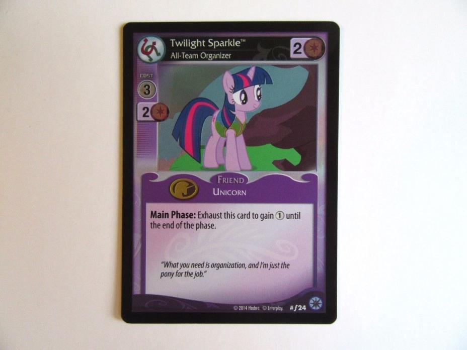 My Little Pony MLP CCG Trading Card - Twilight Sparkle, All-Team Organizer #f24