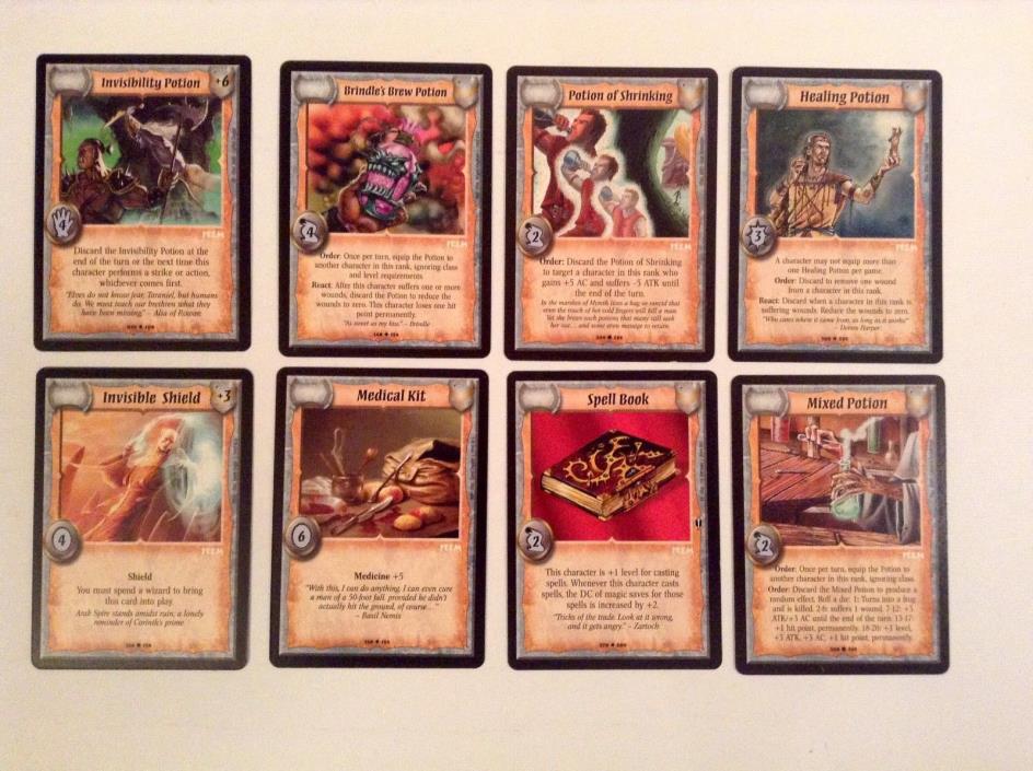 Warlord   Saga of the Storm Cards   8 Cards   Includes 5 Potion Cards