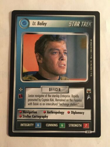 Star Trek CCG 1E Lt. Bailey 60R Rare Card