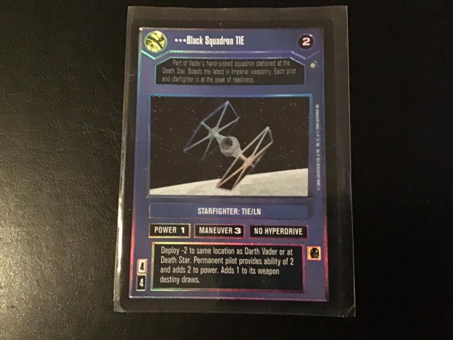 Star Wars 3 Card LOT Emperor's Sword Black Squadron TIE FOIL Death Star Assault