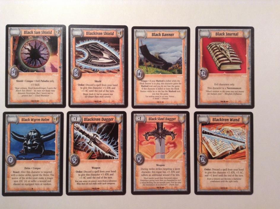 Warlord  Saga of the Storm Cards   8 Cards   2002-2004