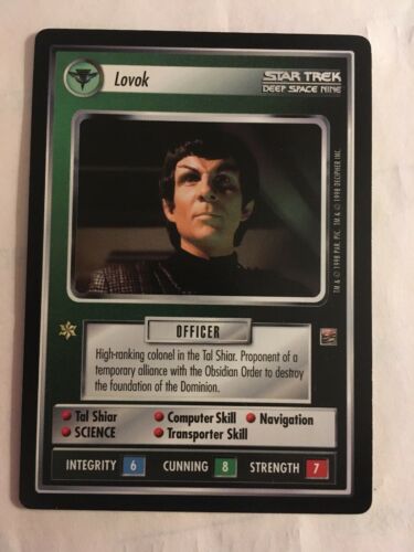 Star Trek CCG 1E Lovok Rare Card