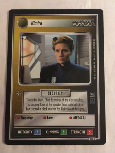 Star Trek CCG 1E Nimira 168S Rare Card