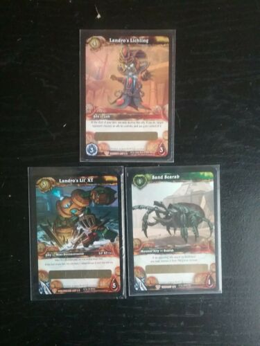 World Of Warcraft TCG Lot Of 3 Unscratched Loot Cards