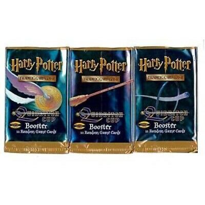 Harry Potter Card Game Quidditch Cup Lot of 3 Booster Packs