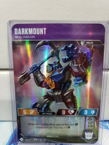 Transformers TCG Darkmount Cruel Overlord RT T12 RARE!