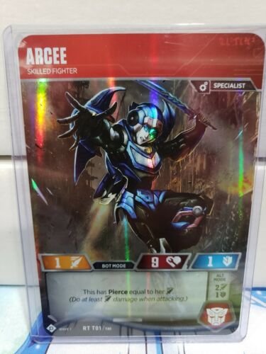 TRANSFORMERS TCG ARCEE Skilled Fighter RT T01 FOIL  m/nm