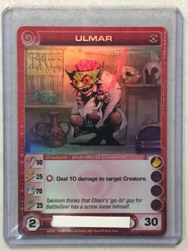 Chaotic Ulmar Super Rare Card Unused Code Max Courage & Energy