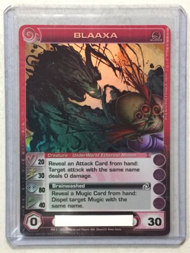 Chaotic Blaxxa Super Rare Card Unused Code Max Wisdom & Energy