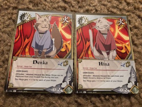 Naruto Cards CCG TCG Denka 1106 & Hina 1107 COMMON COMBINE SHIPPING