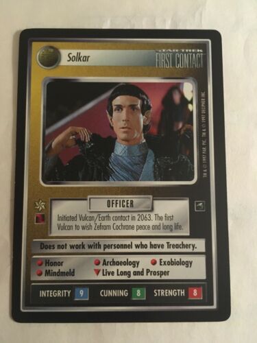 Star Trek CCG 1E Solkar Rare Card