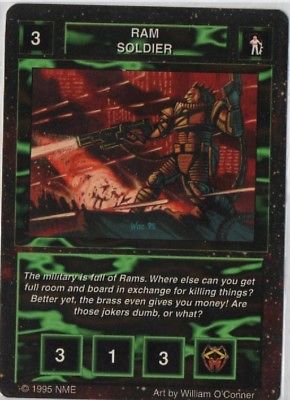 Ram Soldier - Battlelord Collectible Card Game - 1995 - NME - William O'Connor.