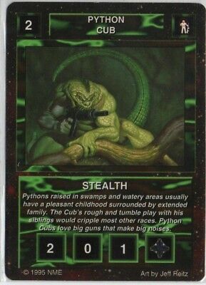 Python Cub - Battlelord Collectible Card Game - 1995 - NME - Jeff Reitz.