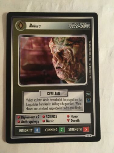 Star Trek CCG 1E Motura 182R Rare Card