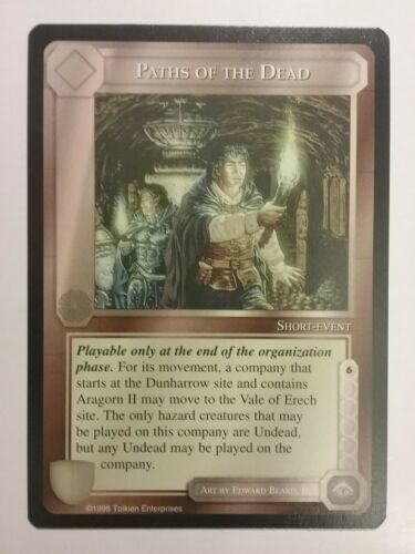 MIDDLE-EARTH CCG MECCG PATHS OF THE DEAD THE WIZARDS LIMITED TWL METW RARE LOTR