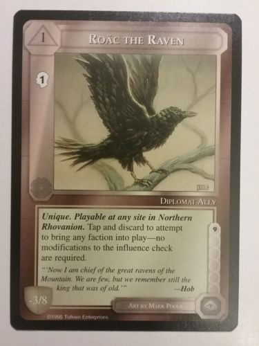 MIDDLE-EARTH CCG MECCG ROAC THE RAVEN THE WIZARDS LIMITED METW RARE LOTR CARD
