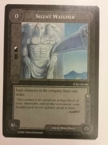 MIDDLE-EARTH CCG MECCG SILENT WATCHER THE WIZARDS LIMITED METW RARE LOTR CARD