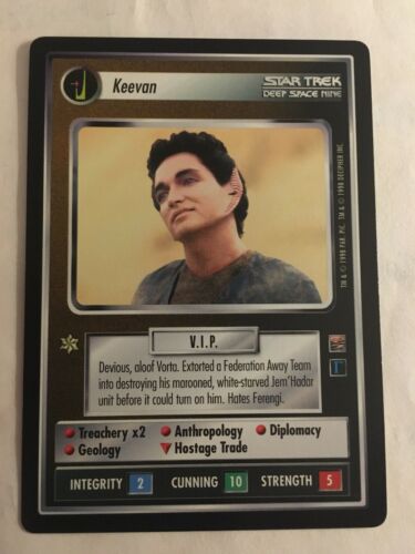 Star Trek CCG 1E Keevan Rare Card