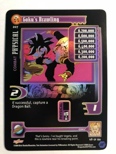 Goku's Brawling 207 Limited FOIL Rare Dragonball Z GT Baby Saga Card DBGT DBZ