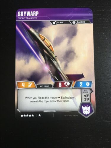 Transformers TCG  SKYWARP Uncommon Character Card UT T35 Wave 1