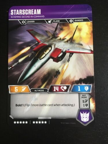 WotC Transformers TCG ** 1x Starscream // Scheming Second-in-Command ** NM-Mint